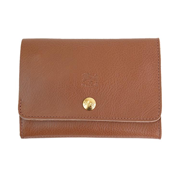 IL BISONTE 二つ折り財布 ブラウン/ベージュ　値下げ 楽天市場】（ イルビゾンテ 財布 ）IL BISONTE 二つ折り ラウンド