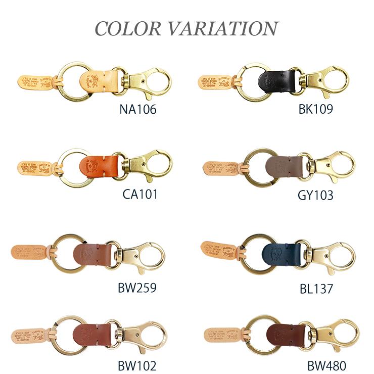 イルビゾンテ レザー キーホルダー ヌメ ブラック 黒 革 IL BISONTE C0551 おしゃれ ブランド 本革 | IL BISONTE | 02