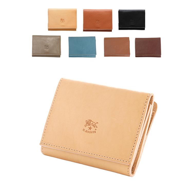 IL BISONTE（イルビゾンテ） 三つ折り財布 C0593 メンズ レディース