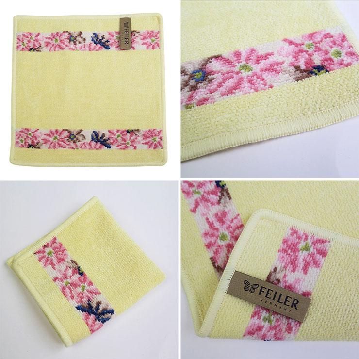 FEILER【フェイラー】ハンドタオル Cosmos-Beige ハンカチ レディース 大人 女性 プレゼント ギフト かわいい おしゃれ タオルハンカチ ハンカチタオル |  | 03