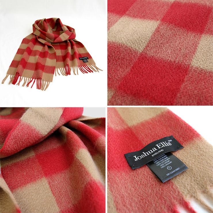 Joshua Ellis ジョシュアエリス カシミアマフラー 25×180 CPG ジョシュアエリス マフラー カシミヤ100% カシミア |  | 03