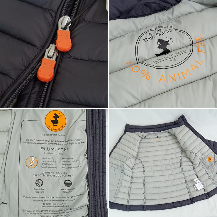 セーブザダック キルティングジャケット レディース SAVE THE DUCK 中綿ジャケット CARLY D39760W カーリー 2023 秋 冬 秋冬 黒 エコダウン おしゃれ ブランド |  | 12