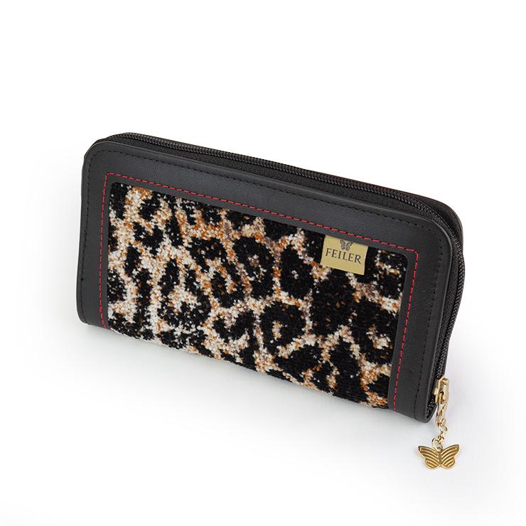訳あり FEILER フェイラー ラウンドジップ 長財布 D95691 SAFARI シュニール織 フェイラー レディース 財布 ロングウォレット ヒョウ柄 レオパード | 