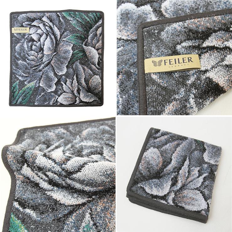 FEILER フェイラー ハンドタオル Dark Peony 30cm×30cm  ブランド ハンカチ レディース 女性 |  | 01