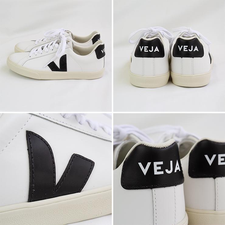 未使用 VEJA ヴェジャ ESPLAR エスプラー スニーカー ロゴ 白 黒 ヴェジャ Veja スニーカー ESPLAR LOGO レディース レザー エスプラー