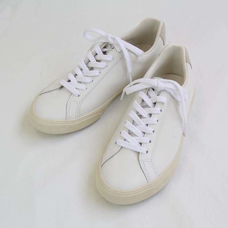 VEJA スニーカー ESPLAR LEATHER 40 ホワイト レザースニーカー ESPLAR/EXTRA-WHITE／VEJA（ベジャ）｜愛着を持って