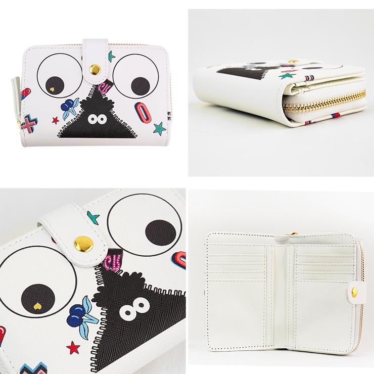 EYE THEME アイテーマ ラウンドジップ 折り財布 eta126 PVC レディース 二つ折り 財布 ラウンドジップ カード収納 ホワイト ブラック |  | 02