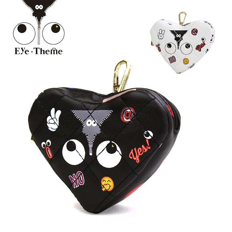 EYE THEME アイテーマ バッグチャーム ETC1007 レディース ホワイト ブラック おしゃれ かわいい 大人 個性的 総柄 カラフル　 | 