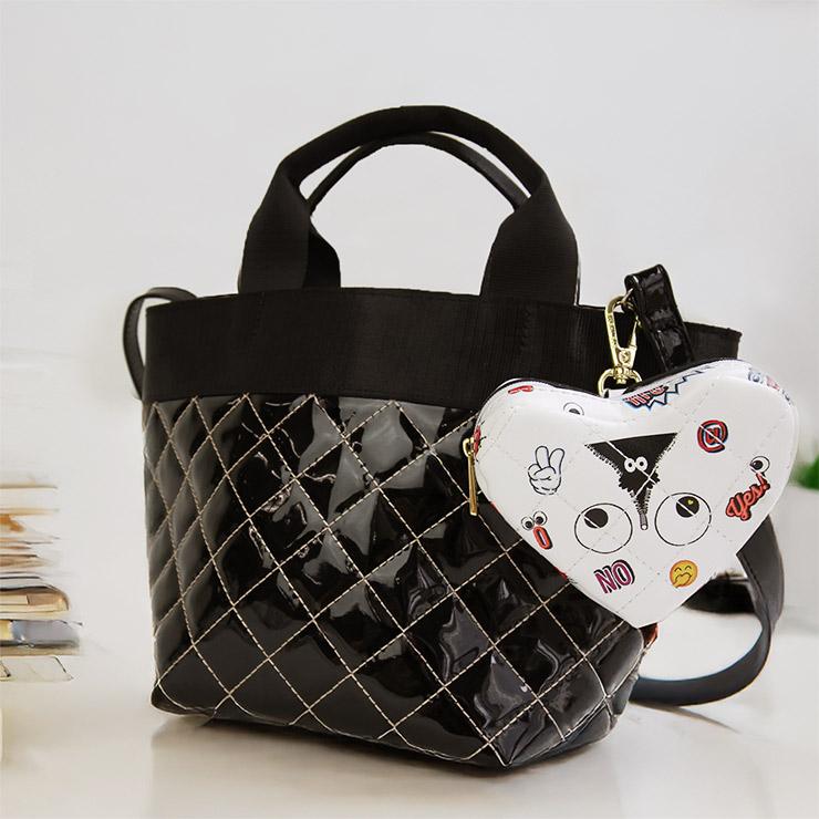 EYE THEME アイテーマ バッグチャーム ETC1007 レディース ホワイト ブラック おしゃれ かわいい 大人 個性的 総柄 カラフル　 |  | 04