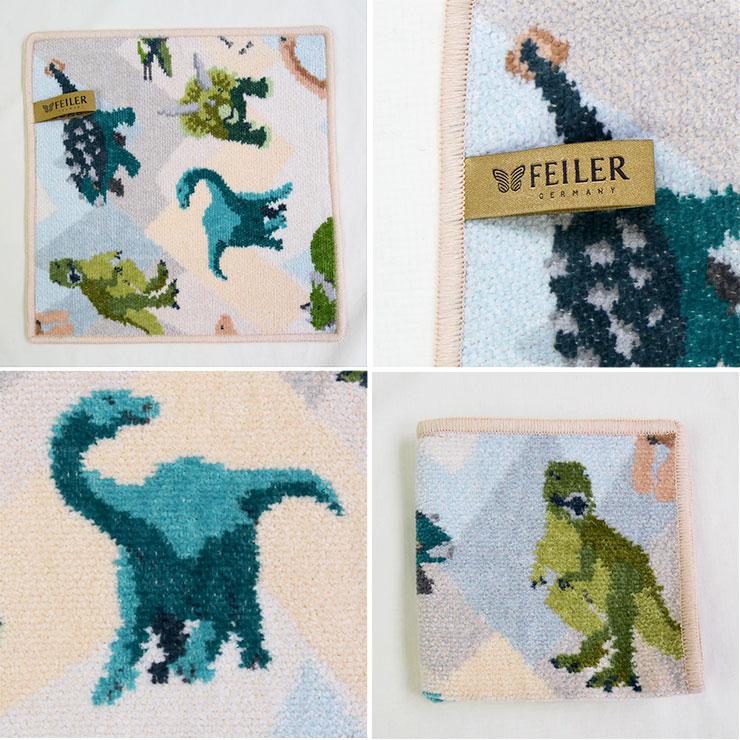 FEILER【フェイラー】ハンドタオル Jurassic 恐竜 ハンカチ レディース プレゼント ギフト かわいい おしゃれ タオルハンカチ |  | 01