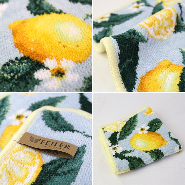 FEILER フェイラー ハンドタオル Lemon and Leaves ハンカチ レディース 大人 女性 プレゼント ギフト かわいい おしゃれ タオルハンカチ |  | 02