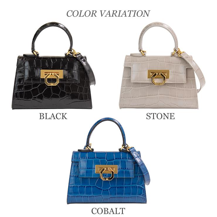 CARBOTTI カルボッティ クロコハンドバッグ ミニ LICIA CROCO CARBOTTI カルボッティ クロコハンドバッグ ミニ LICIA CROCO