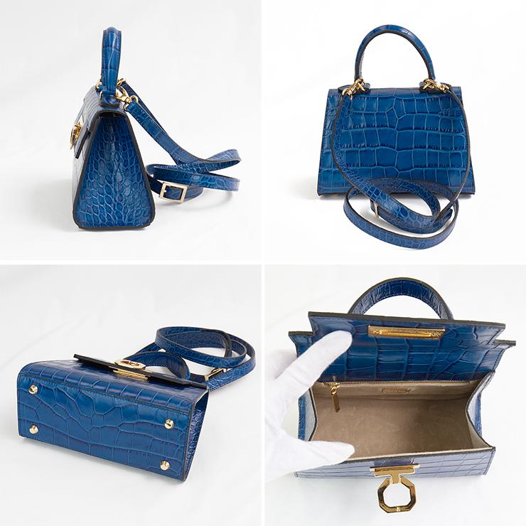 CARBOTTI カルボッティ クロコハンドバッグ ミニ LICIA CROCO CARBOTTI カルボッティ クロコハンドバッグ ミニ LICIA CROCO