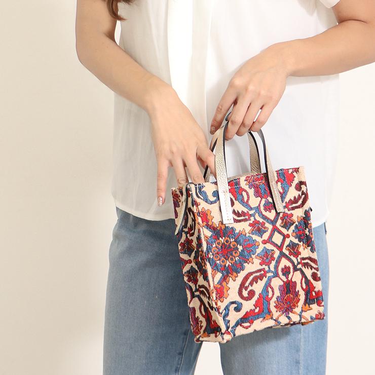カシオペア KASSIOPEA トートバッグ MINI UMILTA ショルダーバッグ 2way レザーハンドル 柄 ブランド 大人 レディースバッグ おしゃれ 軽い 女の子 女性 |  | 03