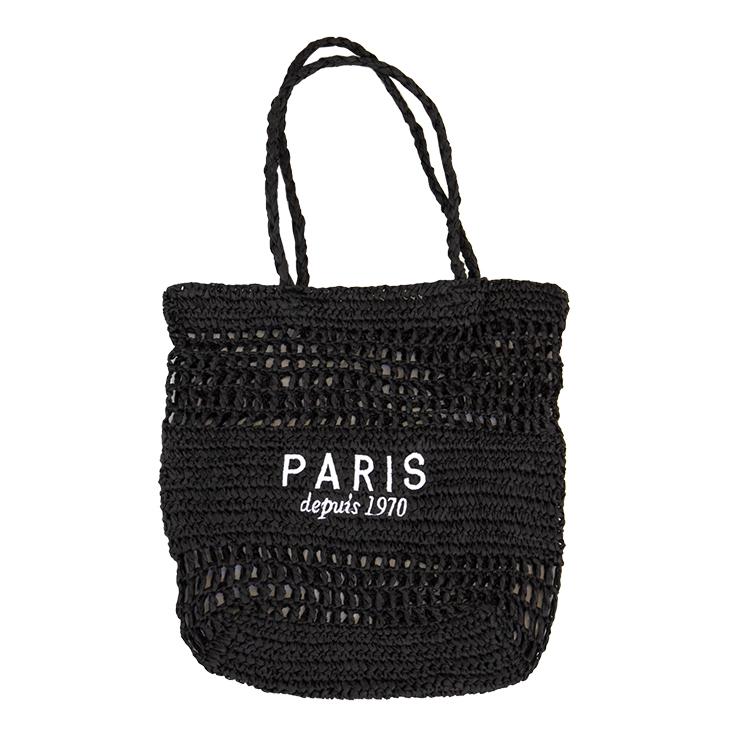 クアドリフォリオ かごバッグ カゴバッグ ペーパーヤーン トートバッグ 刺繍 ベージュ ブルー ブラック かわいい トート |  | 05