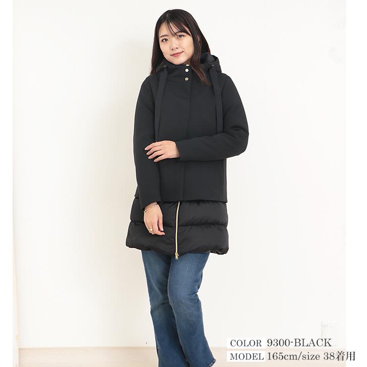 ヘルノ ダウン 異素材 切り替え レディース HERNO コート 2023AW