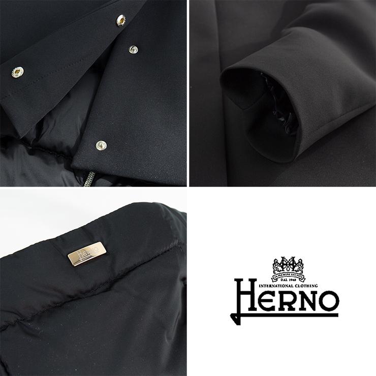 ヘルノ ダウン 異素材 切り替え レディース HERNO コート 2023AW