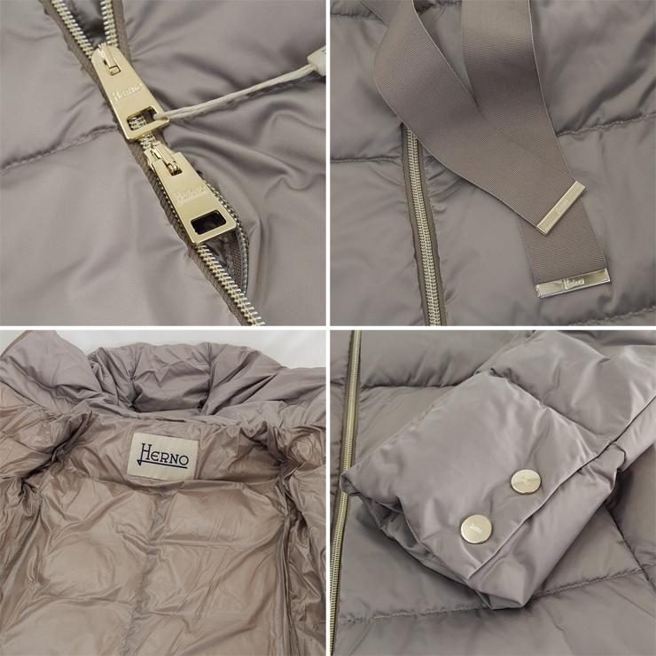ヘルノ ダウン レディース 2022 HERNO ダウンコート A-shape フード サテンAシェイプ フード ジップアップ ダウン PI1304D herno おしゃれ アウター 秋 冬 |  | 13