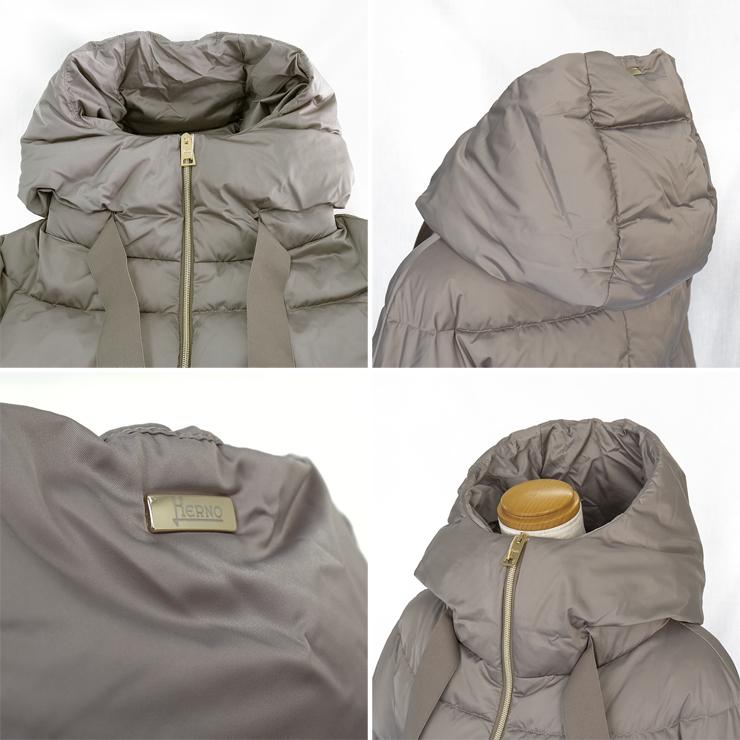 ヘルノ ダウン レディース 2022 HERNO ダウンコート A-shape フード