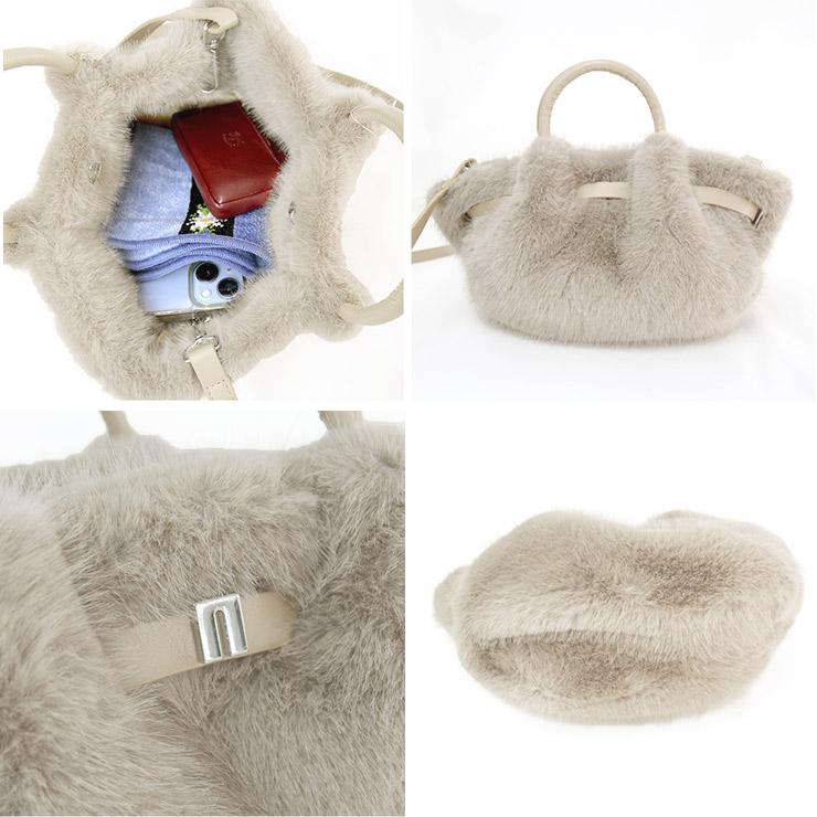 quadrifolio la borsa felice【クアドリフォリオ ラボルサフェリーチェ】ファーバッグ q2337 トート シンプル レディースバッグ |  | 11