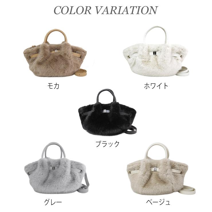 quadrifolio la borsa felice【クアドリフォリオ ラボルサフェリーチェ】ファーバッグ q2337 トート シンプル レディースバッグ |  | 01