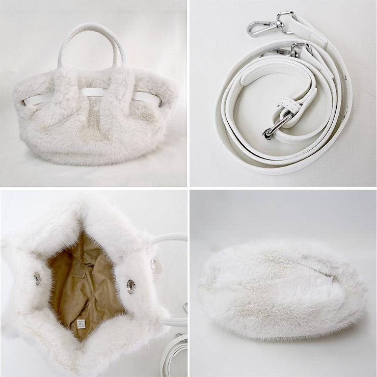 quadrifolio la borsa felice【クアドリフォリオ ラボルサフェリーチェ】ファーバッグ q2337 トート シンプル レディースバッグ |  | 05