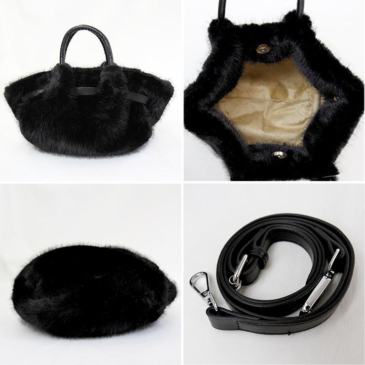 quadrifolio la borsa felice【クアドリフォリオ ラボルサフェリーチェ】ファーバッグ q2337 トート シンプル レディースバッグ |  | 07