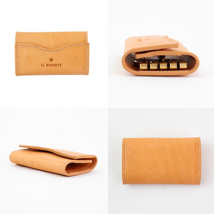 イルビゾンテ 4連 キーケース il bisonte SKH144 鍵 キーリング 本革