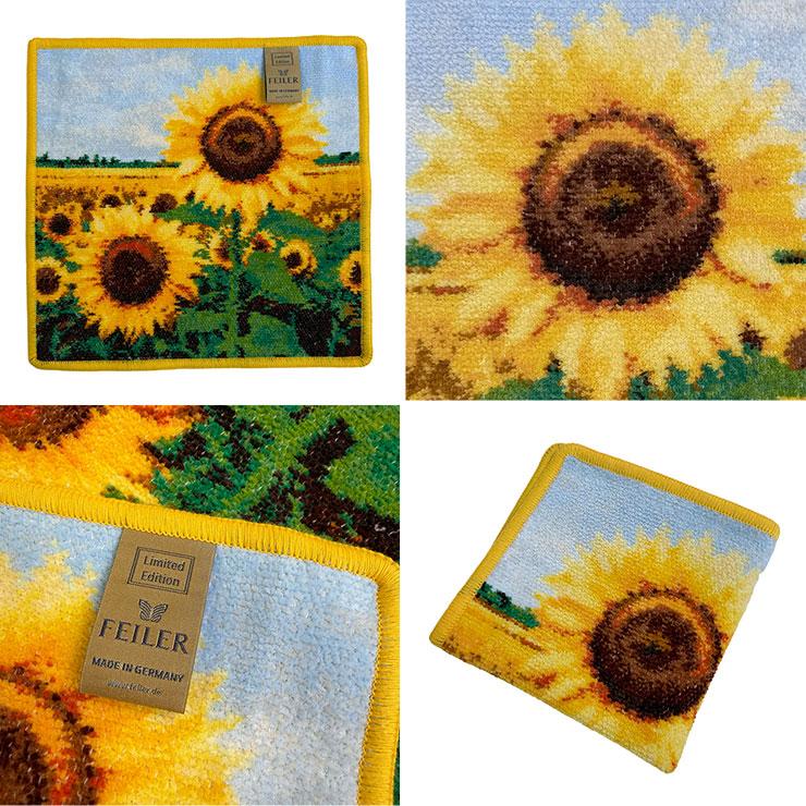 FEILER フェイラー ハンドタオル SUNFLOWERS  レディース 女性 プレゼント ギフト コットン 小さい 小さめ 手 抜く タオル |  | 02