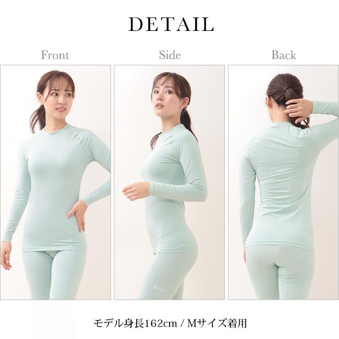 SUBROSA ( サブローザ ) × phiten  W008PH　レディース 女性 丸首 長袖 シャツ スポーツ スポーツウエア ファイテン トップス サポート 吸水速乾 |  | 09