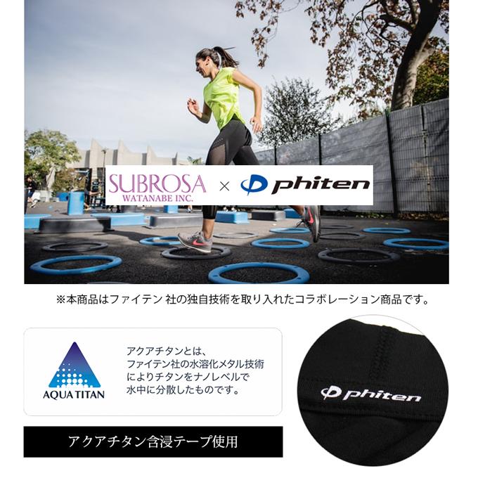 SUBROSA ( サブローザ ) × phiten  W009PH　レディース 女性 ハイネック 長袖 シャツ |  | 01