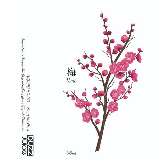 buzzjuice 梅 フレーバー 60ml バズジュース ウメ リキッド ume 花 電子タバコ vape べイプ 梅ガム ミンツ ニコチン0 | 