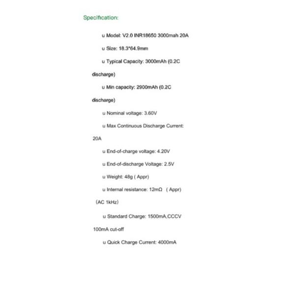 【送料無料】Vapcell INR 18650 3000mAh 20A/35A V2.0 お買い得 2本セット ケース付き フラットトップ リチウムイオン バッテリー vape 【PSE】 正規品 安心 |  | 03