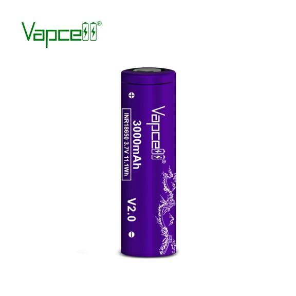 【送料無料】Vapcell INR 18650 3000mAh 20A/35A V2.0 フラットトップ リチウムイオン バッテリー バップセル 電子タバコ vape ベイプ 【PSE】 正規品 安心 |  | 02