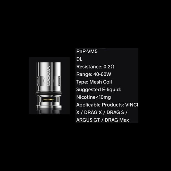 VOOPOO PnP Coil VINCI DRAG ARGUS ブープー ヴィンチ ドラッグ アーガス Pod 交換 コイル MTL DL vape 電子タバコ ベイプ TR1 TM2 VM1 VM5 VM6 |  | 07