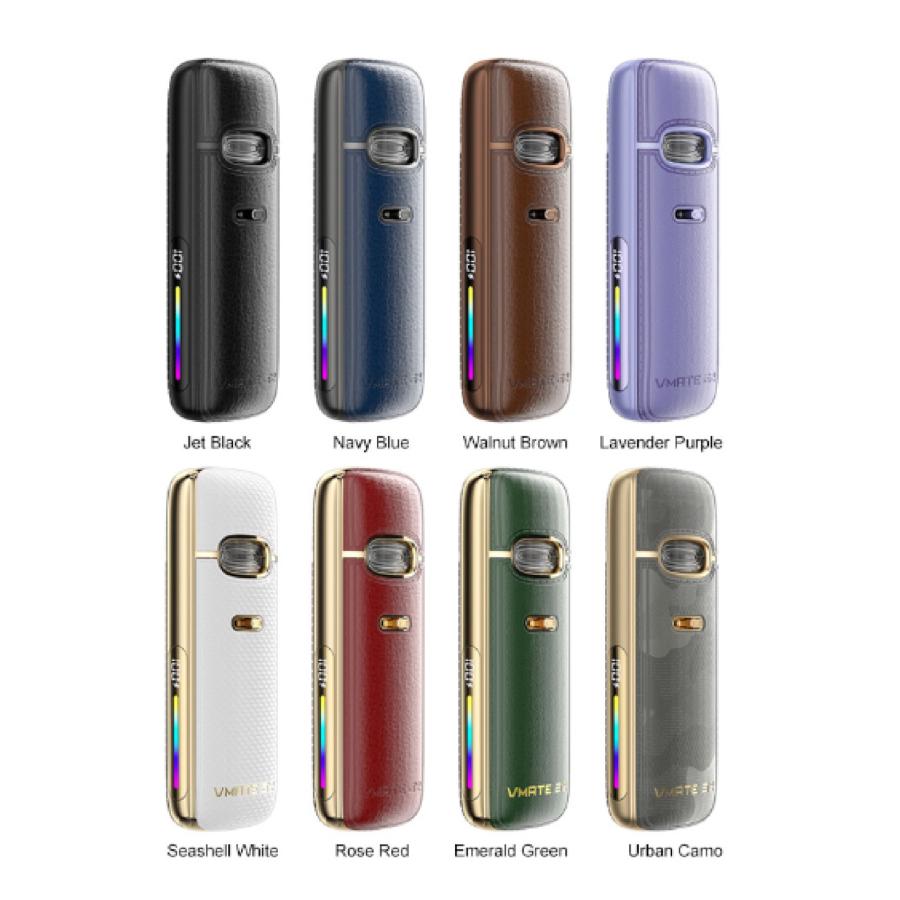 VOOPOO VMATE E2 Kit Pod キャップ付き デバイス 1500mAh 3ml カートリッジ ポッド スターターキット おしゃれ レザー 高級感 |  | 01