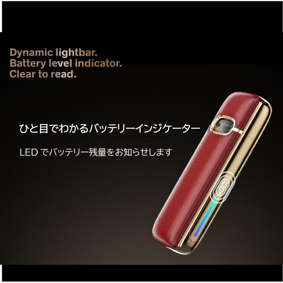 VOOPOO VMATE E2 Kit Pod キャップ付き デバイス 1500mAh 3ml カートリッジ ポッド スターターキット おしゃれ レザー 高級感 |  | 07