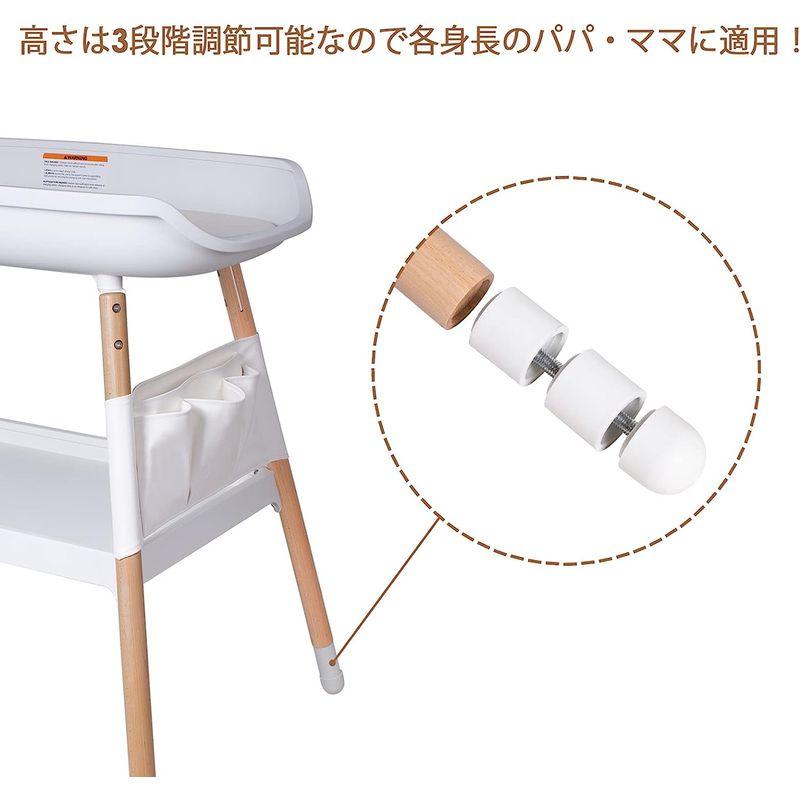 beberoad 木製 ベビーケア おむつ交換台 木製おむつ交換テーブル おむつ 2層 大容量 新生児 オムツ 交換台 ベビーベッド おむつ おむつ 木製 ベビーケア おむつ交換台 木製おむつ交換テーブル 2層 大容量 新生児 オムツ 交換台 ベビーベッド