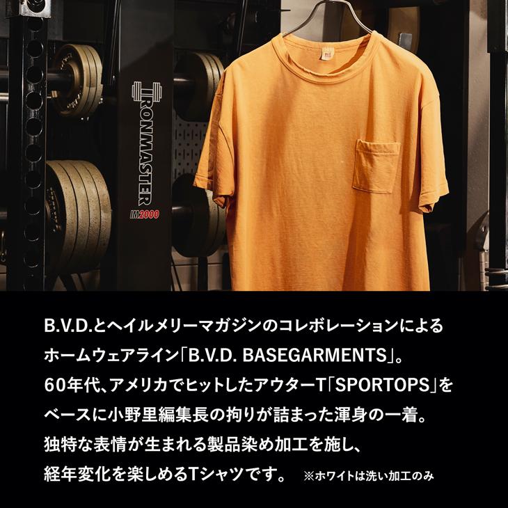 B.V.D Tシャツ ベースガーメンツ ポケットTシャツ スポートップス 単品