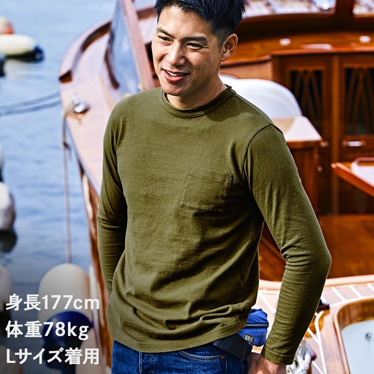 B.V.D クルーネックロングスリーブTシャツ 日本製 BVD ベース