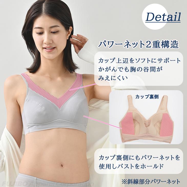 涼ブラ 2枚組 20%OFF ハーフトップ ノンワイヤー 楽ブラ 軽い ムレない 吸水速乾  bvd メッシュ ブラジャー ホールドタイプ M L LL スズブラ すずぶら レディスの画像