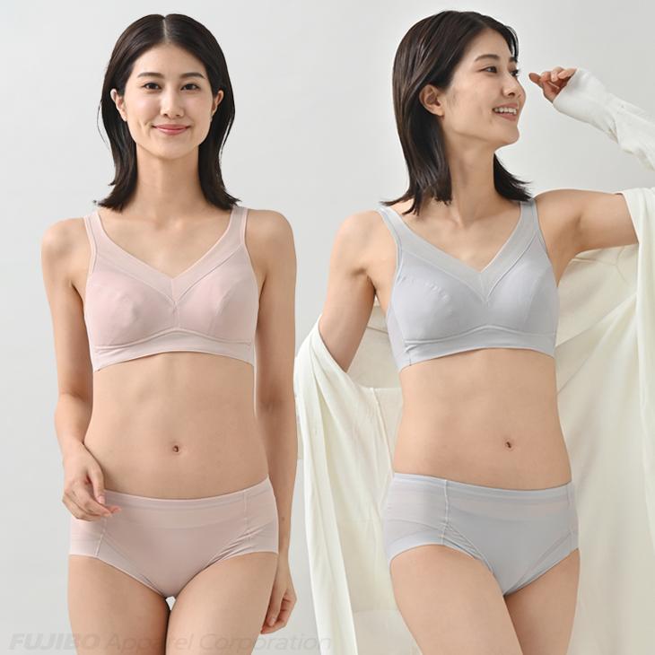 涼ブラ 2枚組 20%OFF ハーフトップ ノンワイヤー 楽ブラ 軽い ムレない 吸水速乾  bvd メッシュ ブラジャー ホールドタイプ M L LL スズブラ すずぶら レディスの画像