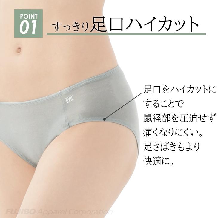 ショーツ パンツ レディース 綿100% 涼しい 軽い 涼軽 さらり M L 吸水速乾 カノコ 鹿の子 天然素材 ムレ 女性 下着 パンツ アンダーウェア 夏 bvd 爆買 | B.V.D | 06