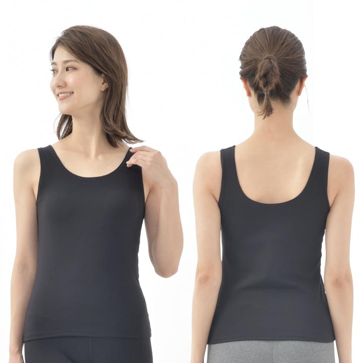 B.V.D ブラトップ カップ付きタンクトップ 胸揺れ防ぐ ヨガ 吸水速乾