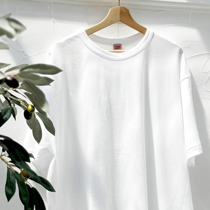 tシャツ BVD ルーズフィットTシャツ Cotton100% （M/L/XL）EC200 インナー 白シャツ 下着 BVD ポイント利用 | B.V.D | 11