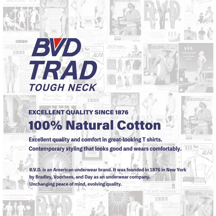 tシャツ BVD ルーズフィットTシャツ Cotton100% （M/L/XL）EC200 インナー 白シャツ 下着 BVD ポイント利用 | B.V.D | 13