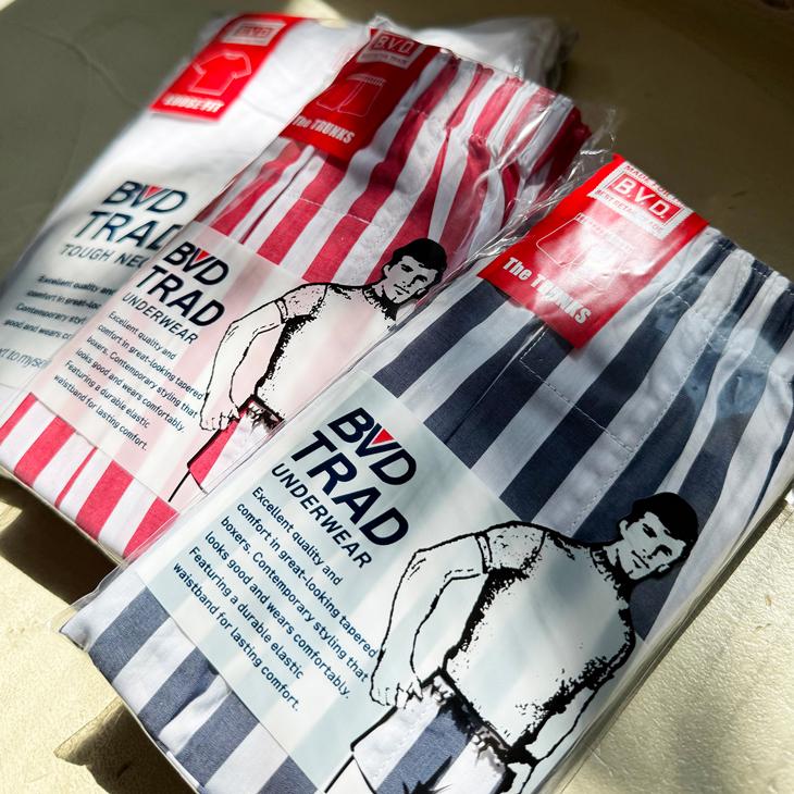 B.V.D BVD サーカスストライプ トランクス Cotton100% （M/L/XL