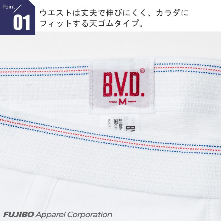 bvd BVD 5枚セット 25%OFF  Finest Touch EX ニーレングス七分丈 M,L 綿100％ メンズ インナー 下着 肌着｜bvd｜06