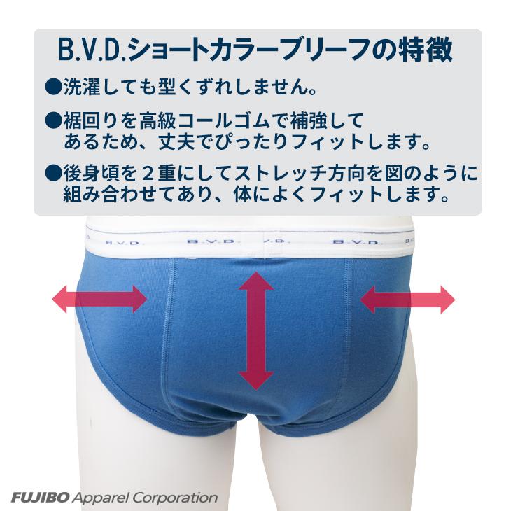 BVD GOLD カラーショートビキニブリーフ S M L LL 綿100％ アンダーウェア 下着  bvd メンズ 肌着 パンツ｜bvd｜09