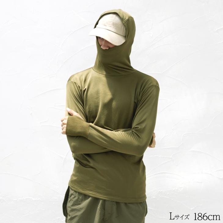 あったかインナー フーディー BVD 瞬暖GRID-TEC+ グリッドテック 裏起毛 サムホール長袖Tシャツ M L LL bvd フード一体型 メンズ 暖か 防寒 釣り キャンプ 放湿 | B.V.D | 21